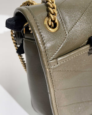 Saint Laurent Dark Green Niki Baby Chain Bag