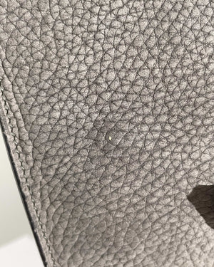 Moynat Gray Suede Danse PM Bag