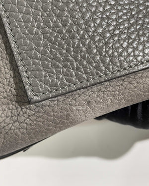 Moynat Gray Suede Danse PM Bag