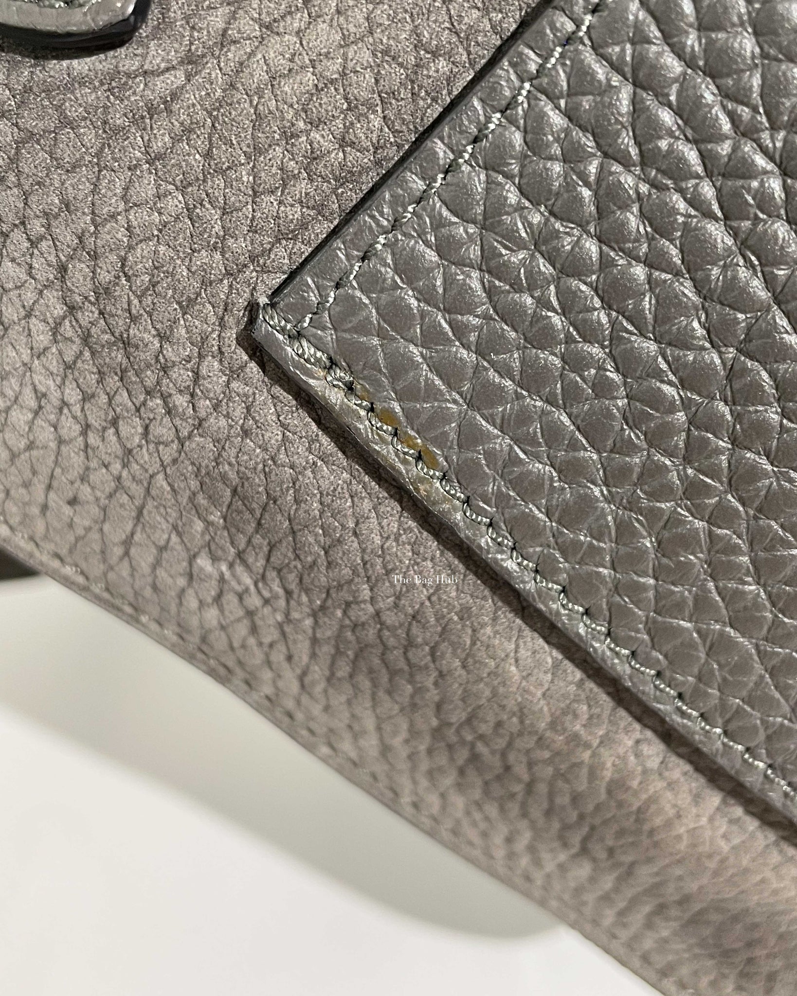 Moynat Gray Suede Danse PM Bag