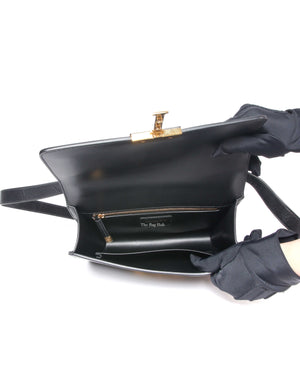 Dior Black Box Calfskin 30 Montaigne Shoulder Bag