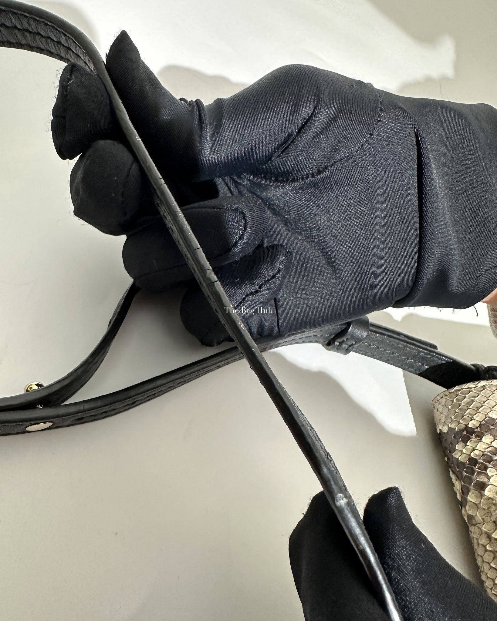 Chloe Black Python Faye Small Crossbody Bag - 25
