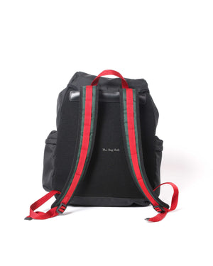 Gucci Black Nylon Techpack Animalier Web Bagpack-3