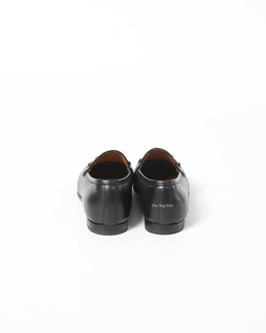 Gucci Black Leather Woman's Jordan Loafer Size 35.5-7