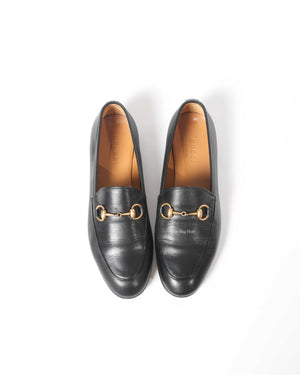 Gucci Black Leather Woman's Jordan Loafer Size 35.5-4