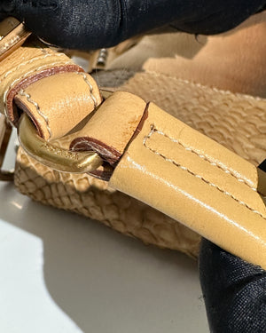 Prada Deserto Cuoio Vitello Pitone Shoulder Bag BR2470 - 30