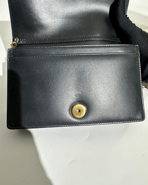 Dior Dark Grey Leather Studded Lady Dior WOC - 14