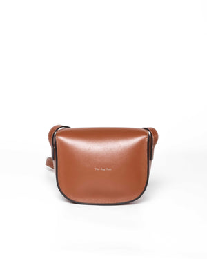 Celine Tan Smooth Calfskin Folco Cuir Triomphe Crossbody Bag-3