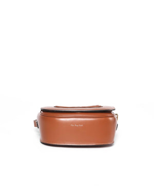 Celine Tan Smooth Calfskin Folco Cuir Triomphe Crossbody Bag-6