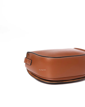 Celine Tan Smooth Calfskin Folco Cuir Triomphe Crossbody Bag-9