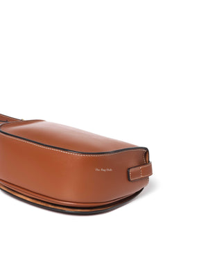 Celine Tan Smooth Calfskin Folco Cuir Triomphe Crossbody Bag-10