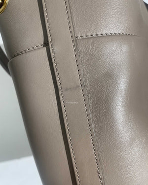 Chloe Motty Grey Smooth Calfskin Medium Roy Bucket Bag - 21