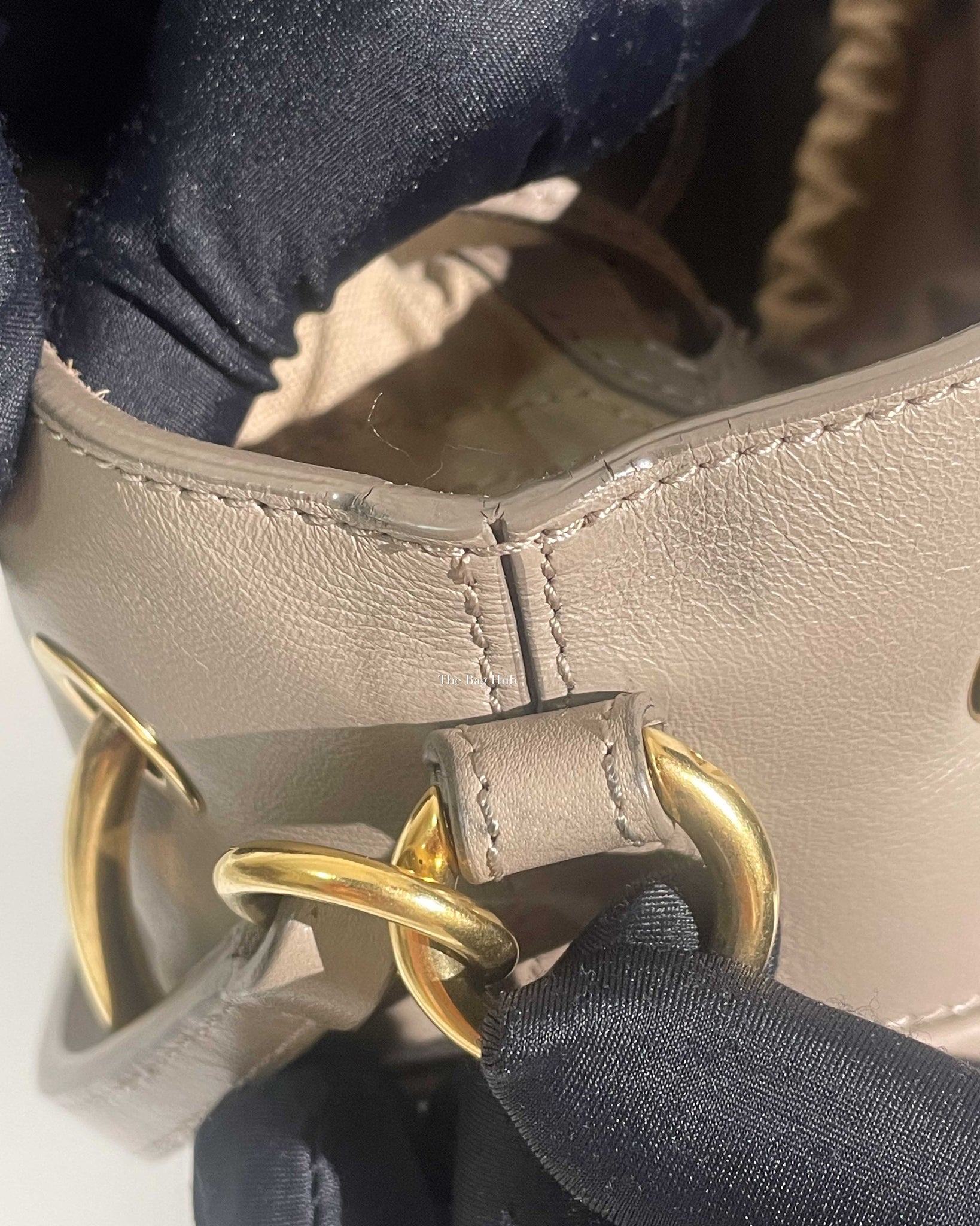 Chloe Motty Grey Smooth Calfskin Medium Roy Bucket Bag - 22