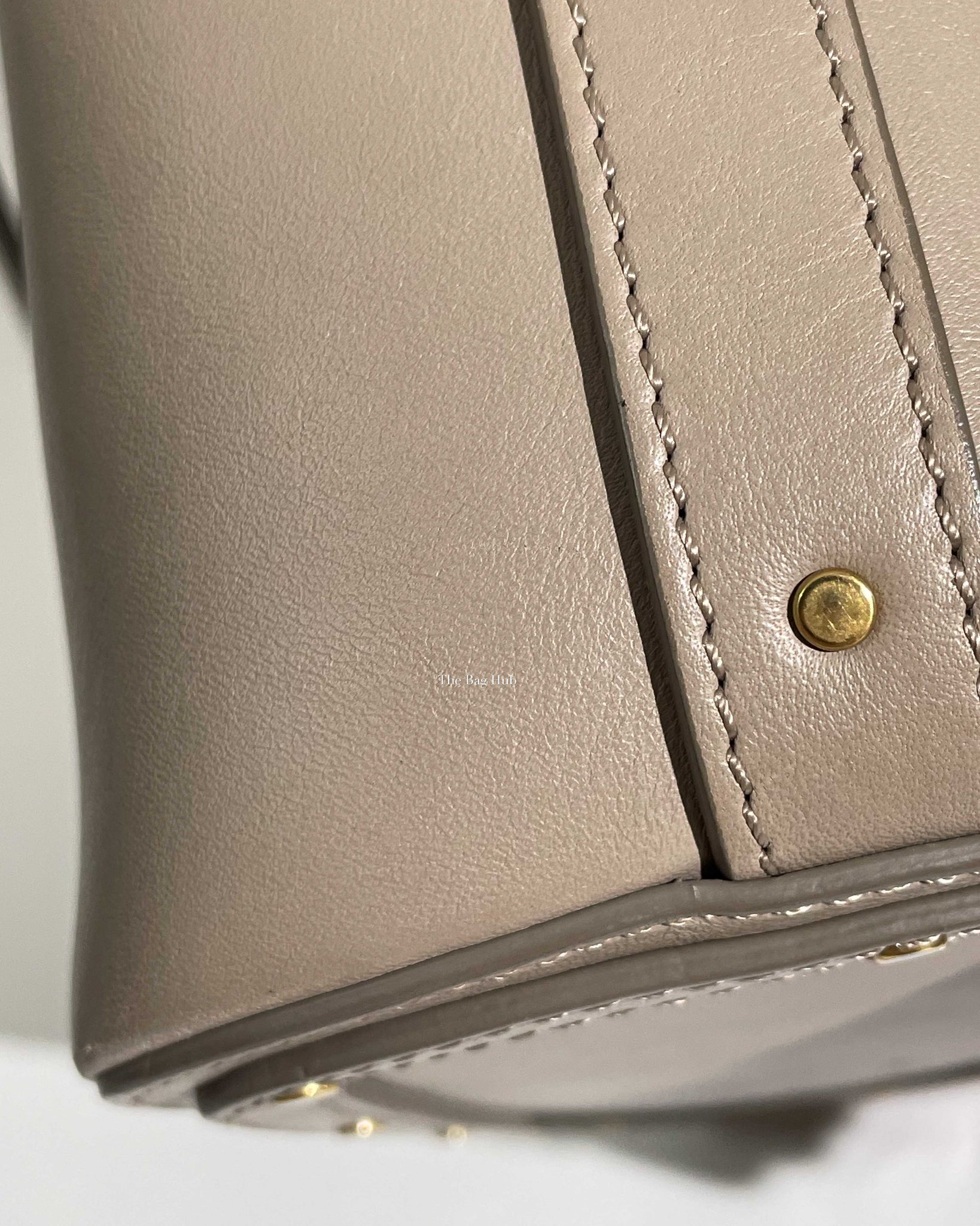 Chloe Motty Grey Smooth Calfskin Medium Roy Bucket Bag - 23