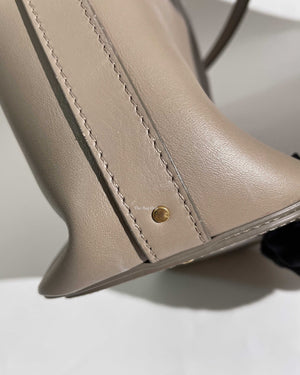 Chloe Motty Grey Smooth Calfskin Medium Roy Bucket Bag - 24