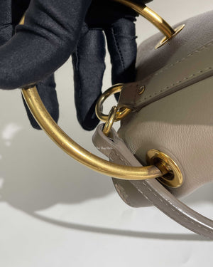 Chloe Motty Grey Smooth Calfskin Medium Roy Bucket Bag - 29