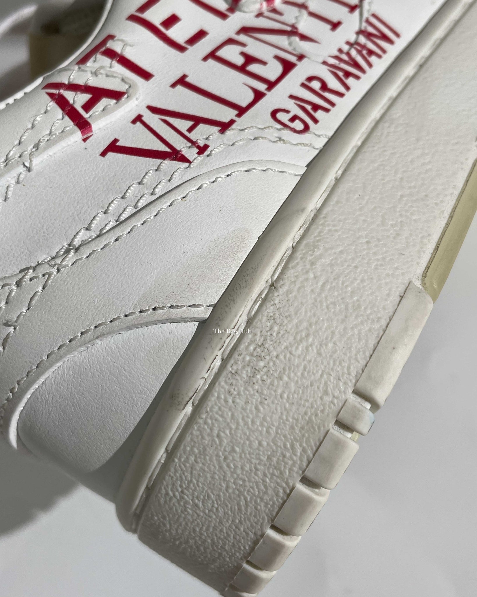 Valentino Garavani White Camouflage Leather Atelier 07 Edition Sneakers Size 37 - 19
