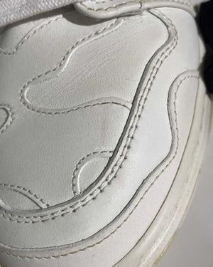 Valentino Garavani White Camouflage Leather Atelier 07 Edition Sneakers Size 37 - 24