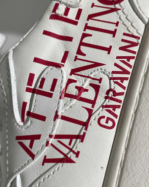 Valentino Garavani White Camouflage Leather Atelier 07 Edition Sneakers Size 37 - 26