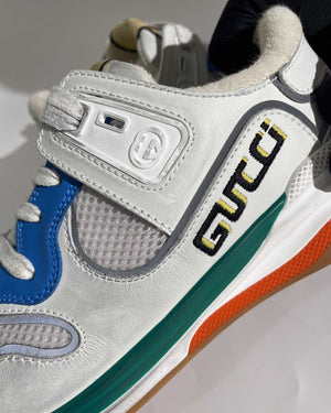 Gucci White Ultraspace Tariner Sneakers Size 36.5 Mens - 13