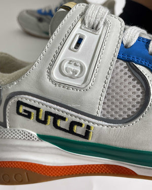 Gucci White Ultraspace Tariner Sneakers Size 36.5 Mens - 23