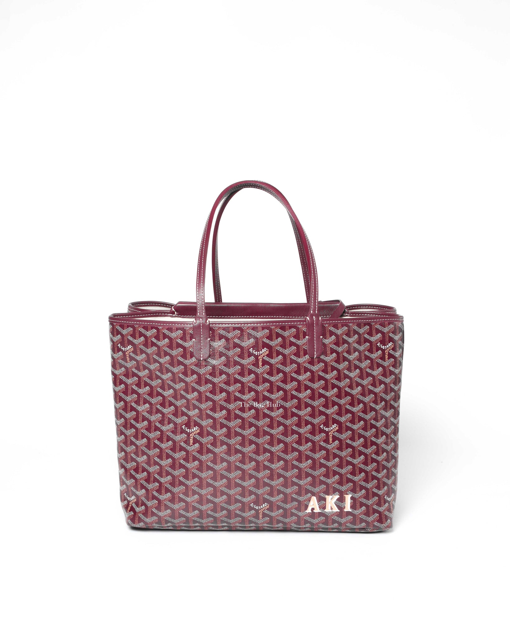Goyard Maroon Canvas Superdog Isabelle PM Tote Bag-3