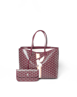 Goyard Maroon Canvas Superdog Isabelle PM Tote Bag-2