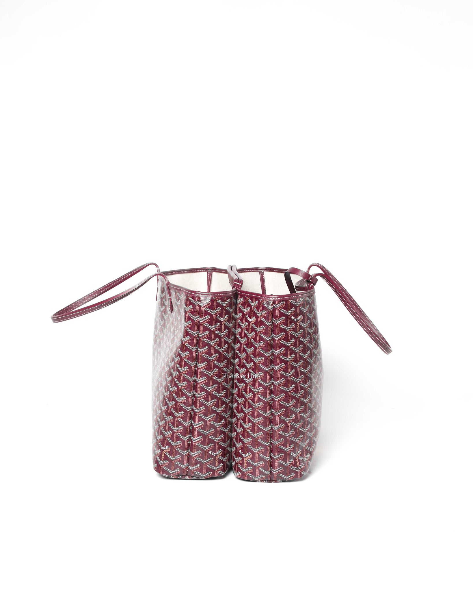 Goyard Maroon Canvas Superdog Isabelle PM Tote Bag-5