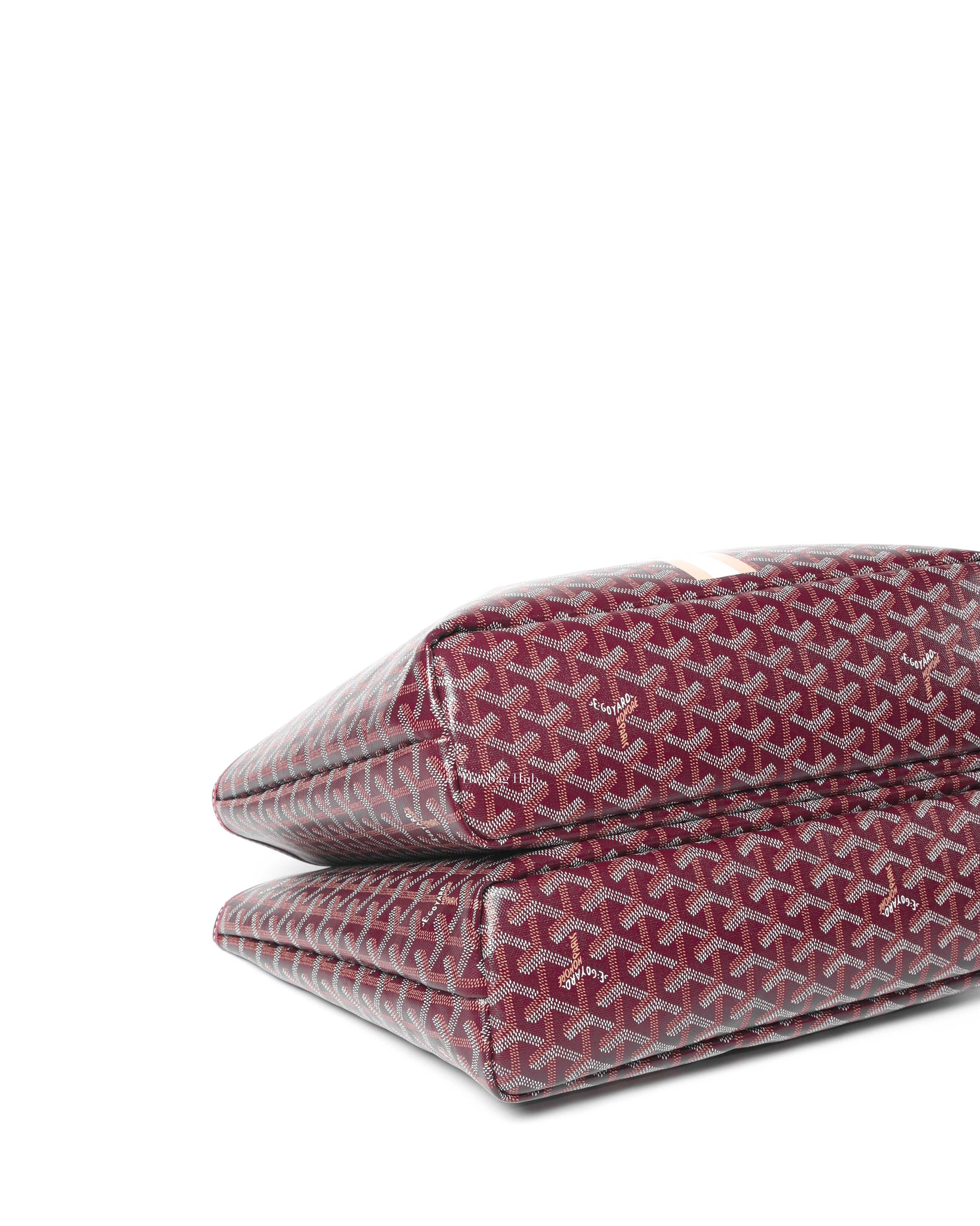 Goyard Maroon Canvas Superdog Isabelle PM Tote Bag-7