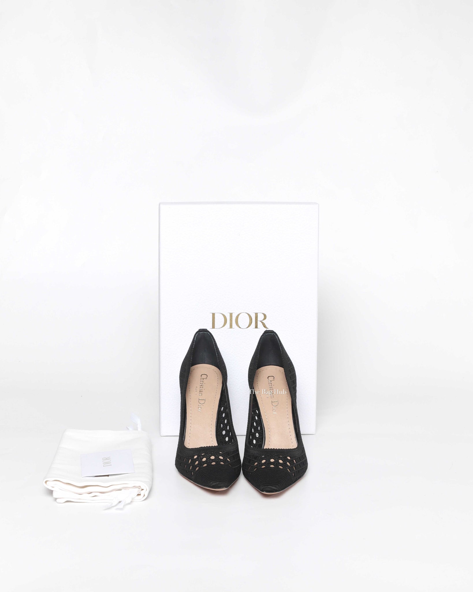Dior Black Embroidered Pumps Size 36-9
