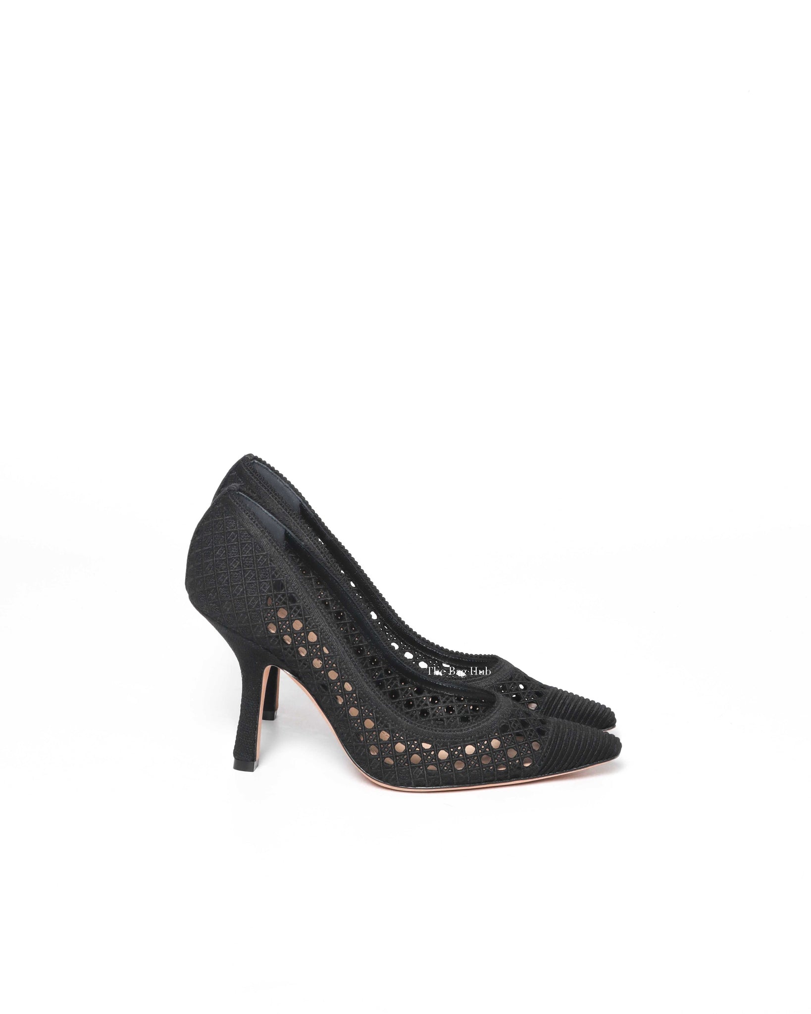Dior Black Embroidered Pumps Size 36-4
