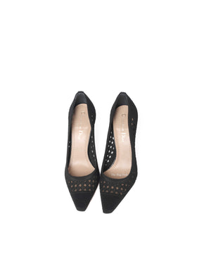 Dior Black Embroidered Pumps Size 36-8