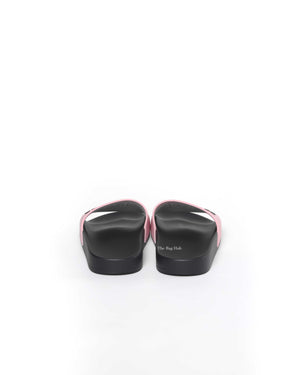 Balenciaga Black/Pink Rubber Women's Pool Slides Size 35-6