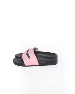 Balenciaga Black/Pink Rubber Women's Pool Slides Size 35-5
