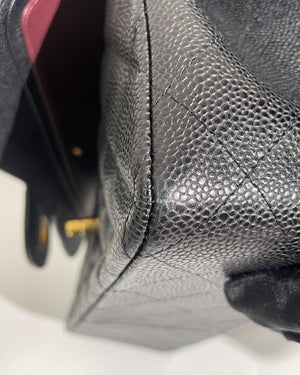 Chanel Black Caviar Jumbo Classic Double Flap Bag GHW - 17