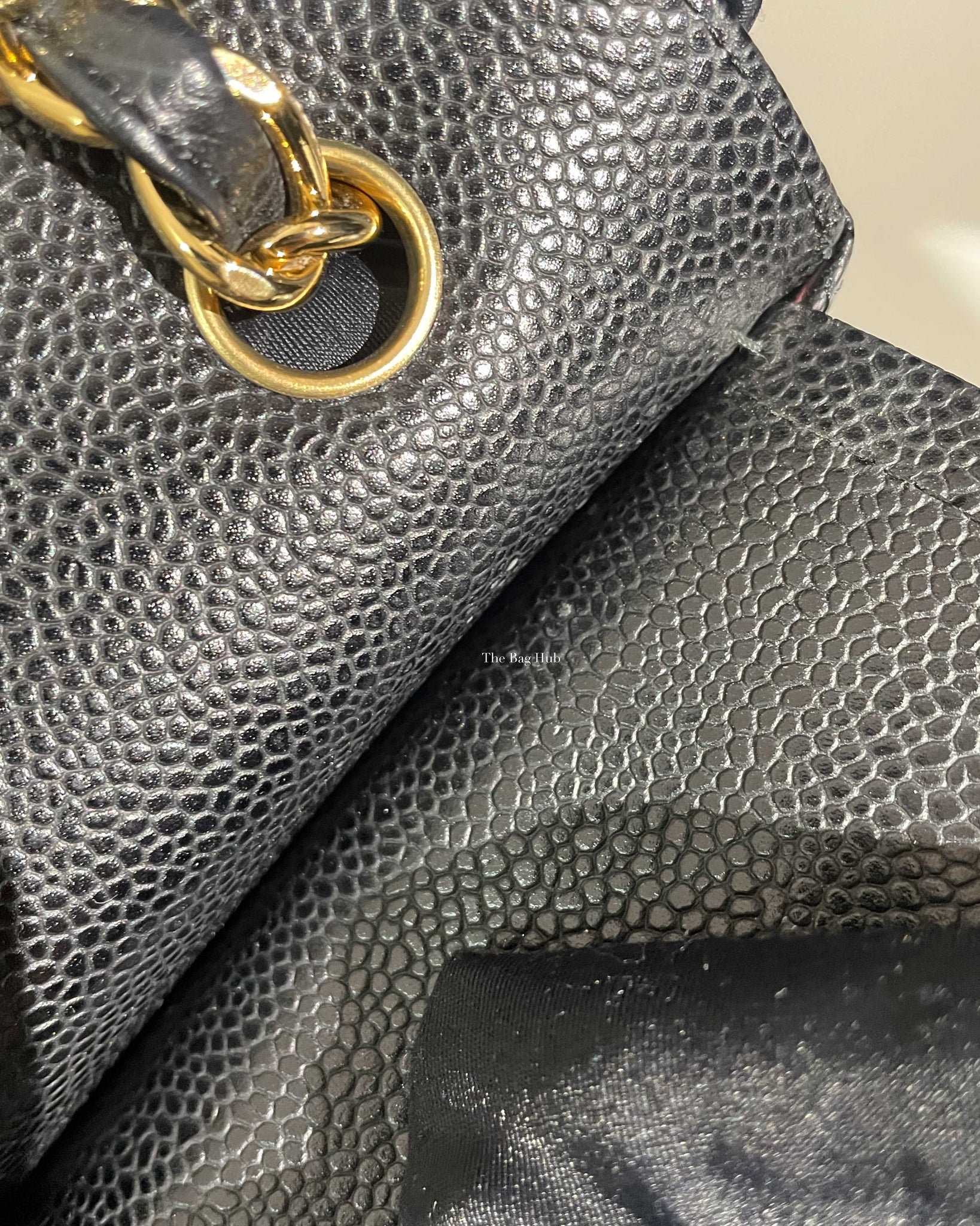 Chanel Black Caviar Jumbo Classic Double Flap Bag GHW - 20