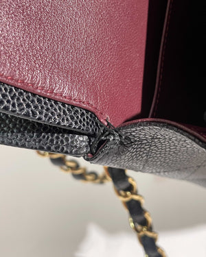 Chanel Black Caviar Jumbo Classic Double Flap Bag GHW - 21