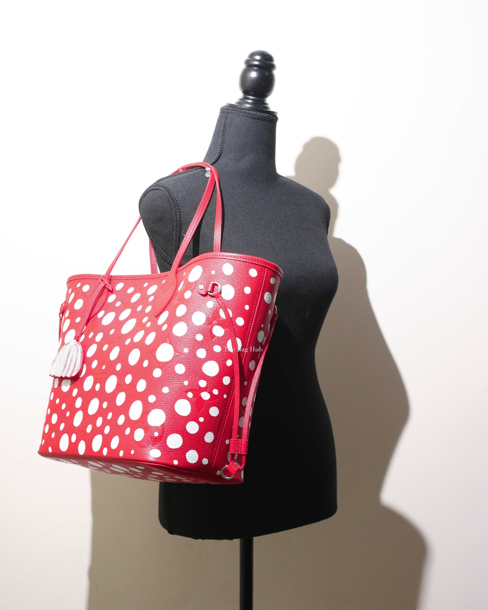 Louis Vuitton Rouge/Blanc YK x Monogram Empreinte Neverfull MM Bag