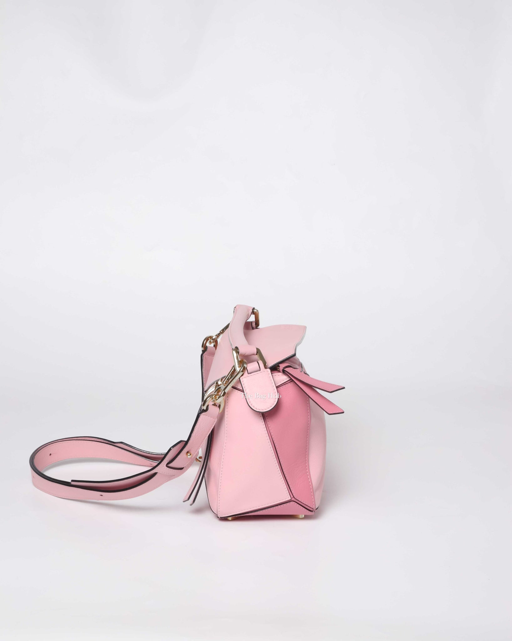 Loewe Pink Tricolor Leather Small Puzzle Bag-4
