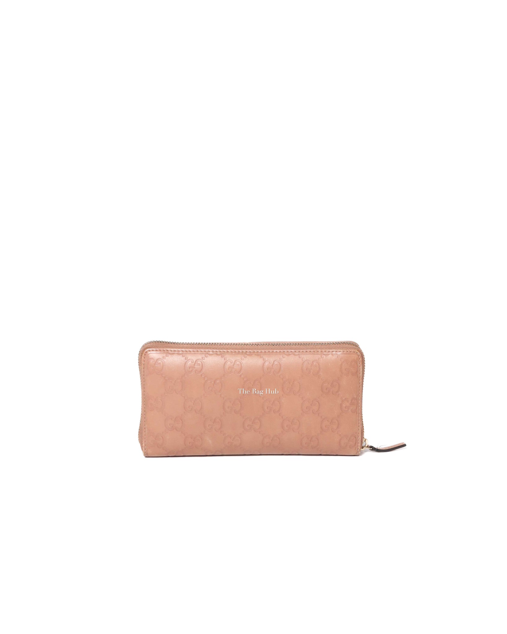 Gucci Blush Bow Gucci Shima Zip Around Long Wallet-3