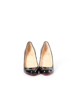 Louboutin Black Fifi 85 Patent Heels Size 36.5