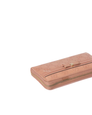 Gucci Blush Bow Gucci Shima Zip Around Long Wallet-7