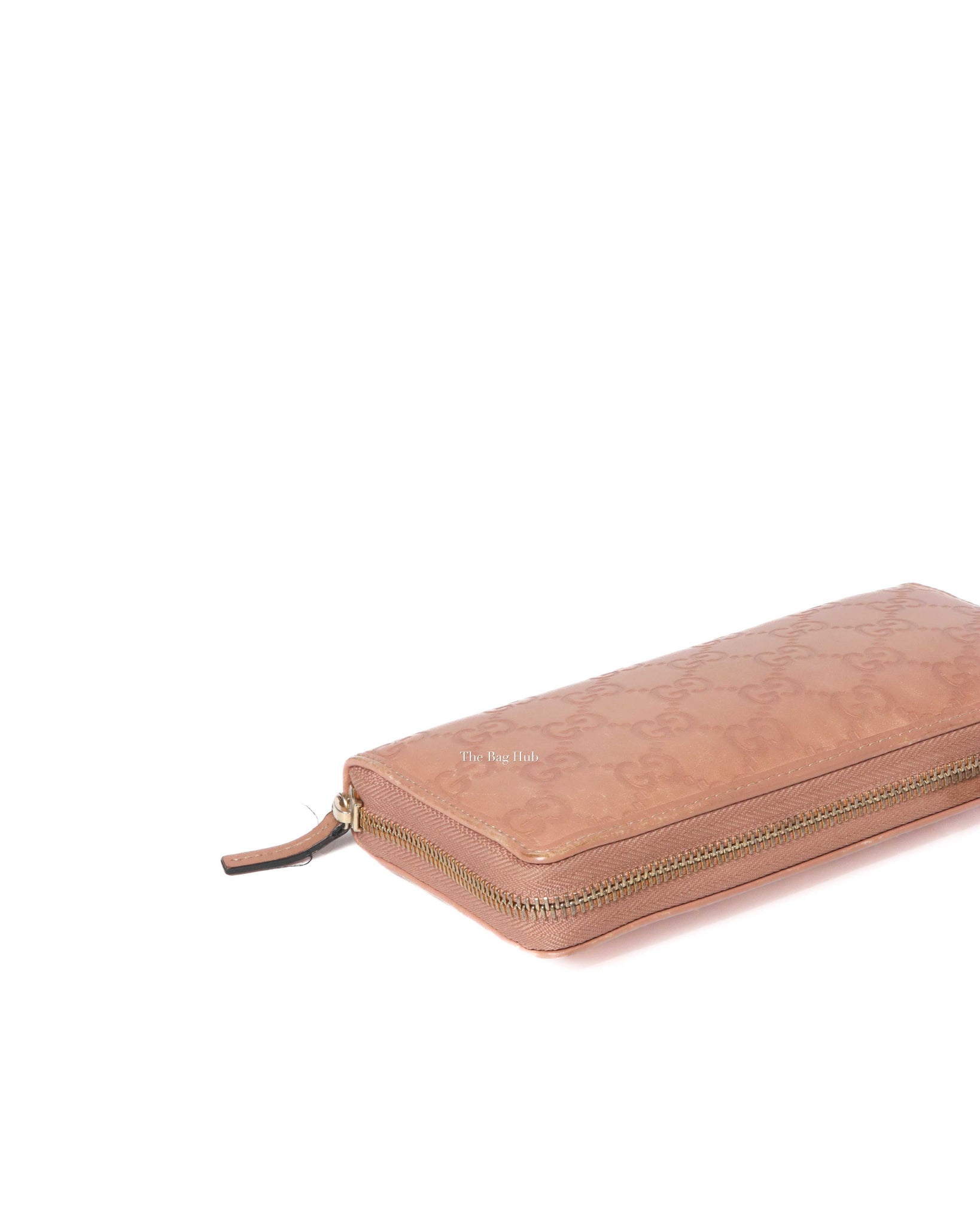 Gucci Blush Bow Gucci Shima Zip Around Long Wallet-9