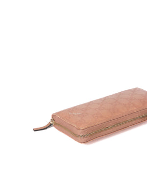 Gucci Blush Bow Gucci Shima Zip Around Long Wallet-9