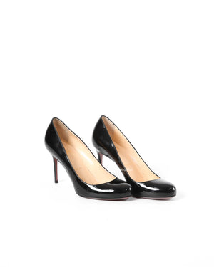 Louboutin Black Fifi 85 Patent Heels Size 36.5
