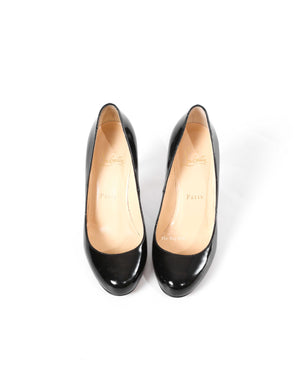 Louboutin Black Fifi 85 Patent Heels Size 36.5