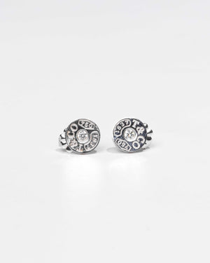 Tiffany & Co. White Gold 1837 Circle Earrings