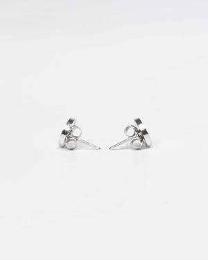 Tiffany & Co. White Gold 1837 Circle Earrings
