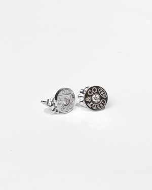 Tiffany & Co. White Gold 1837 Circle Earrings