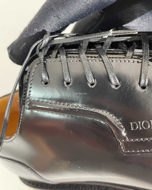 Dior Noir Leather Evidence Derby Men's Shoes Size 40 - 13